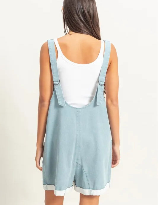 HYFVE V-Neck Pocket Detail Romper | Rompers Daverri Fashions
