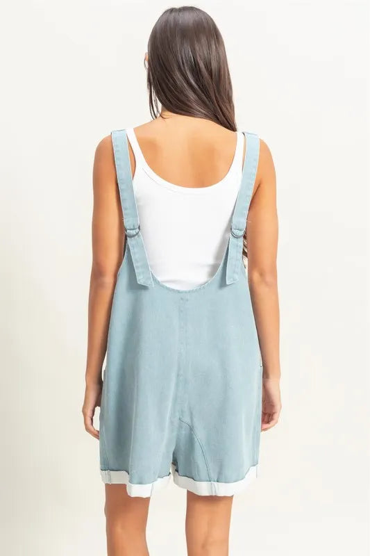 HYFVE V-Neck Pocket Detail Romper Rompers
