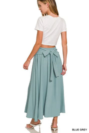 Zenana Heavy Woven Span Crop Tee & Skirt Set | Outfit Sets Daverri Fashions