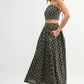 MABLE Floral Crop Top and Skirt Set