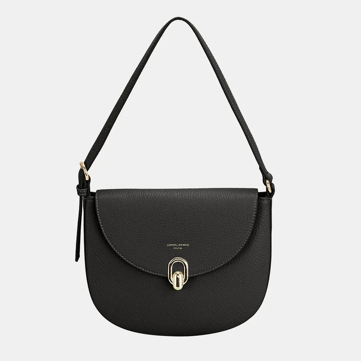 David Jones Metal Buckle Shoulder Bag Black One Size Handbags