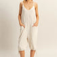 HYFVE V-Neck Pocket Detail Side Tie Hem Romper Rompers