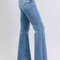 Judy Blue Full Size Raw Hem High Rise Bootcut Jeans Jeans