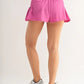 MONO B Smocked High Waist Shorts
