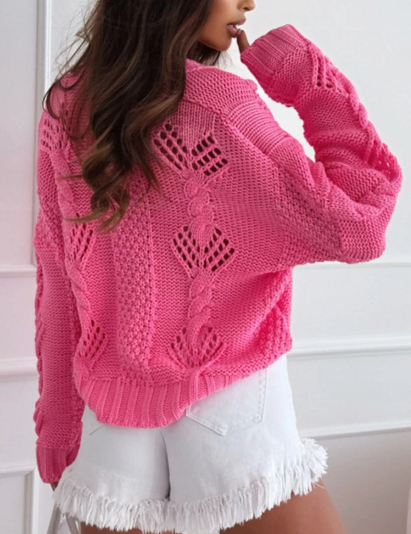 Button Up V-Neck Cardigan | Cardigans Daverri Fashions