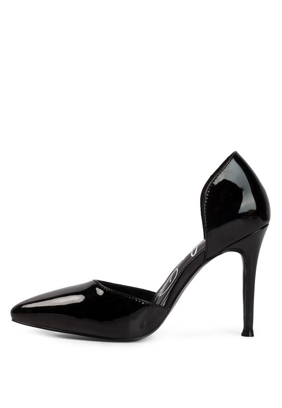 Candy Cane Patent Pu Slip On Stiletto Heels | Heels Daverri Fashions