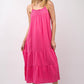 VERY J Ruffled A-Line Midi Cami Dress Cami Dresses
