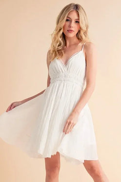 Aemi+Co Lace Detail Mini Cami Dress - DAVERRI FASHIONS