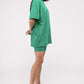 Cotton Round Neck Top & Biker Shorts Set Outfit Sets
