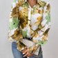 Daverri Fashions Floral Print Long Sleeve Shirt - DAVERRI FASHIONS