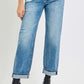 RISEN Full Size High Rise Ankle Boyfriend Distressed Jeans Plus Size MEDIUM