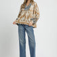 Umgee Floral Boho Blouse with Scalloped Hem