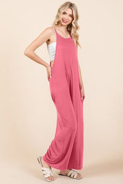 Culture Code Sleeveless Wide Leg Jumpsuit with Pockets Jumpsuits