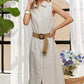 ADORA Striped Button Down Sleeveless Midi Dress Mid Dresses