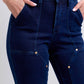 Judy Blue Full Size Hw Work Wear Knee Patch Straight Jeans Plus Size Jeans