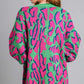 Umgee Full Size Animal Print Open Front Cardigan with Side Pockets Cardigans