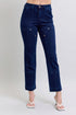 Judy Blue Full Size Hw Work Wear Knee Patch Straight Jeans Plus Size Jeans