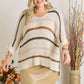 ADORA Multi Color Strip Sweater Plus Size - DAVERRI FASHIONS