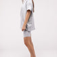 Cotton Round Neck Top & Biker Shorts Set Outfit Sets