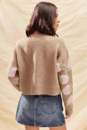 SO ME Strawberry Fruit All Over Button Sweater Cardigan | Cardigans Daverri Fashions