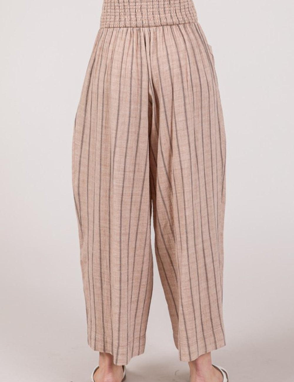 SAGE + FIG Cotton Gauze Wash Stripe Pants Pants