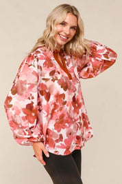 On Blossom Lane Floral Blouse | Daverri Fashions