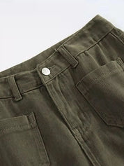 Full Size Wide Leg Jeans with Pockets Plus Size | Jeans Daverri Fashions