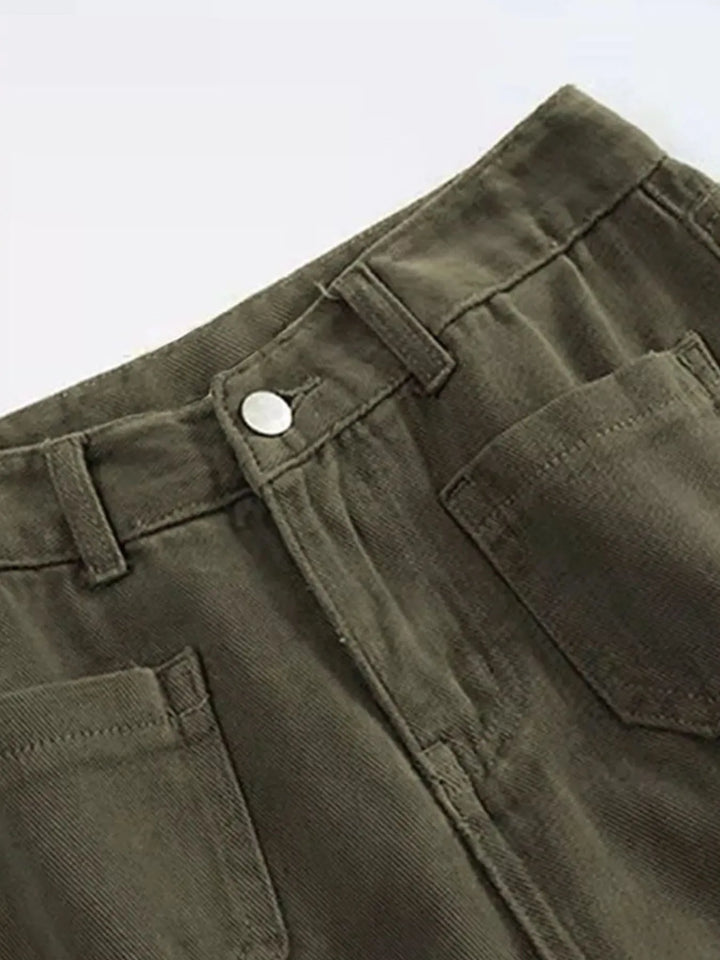 Full Size Wide Leg Jeans with Pockets Plus Size | Jeans Daverri Fashions
