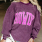 Full Size Howdy Round Neck Oversized Sweatshirt Plus Size - DAVERRI FASHIONS