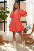 ADORA Puff Sleeve Floral Dress CORAL S