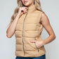 Snobbish Zip Up Turtleneck Vest with Pockets Vest Jackets
