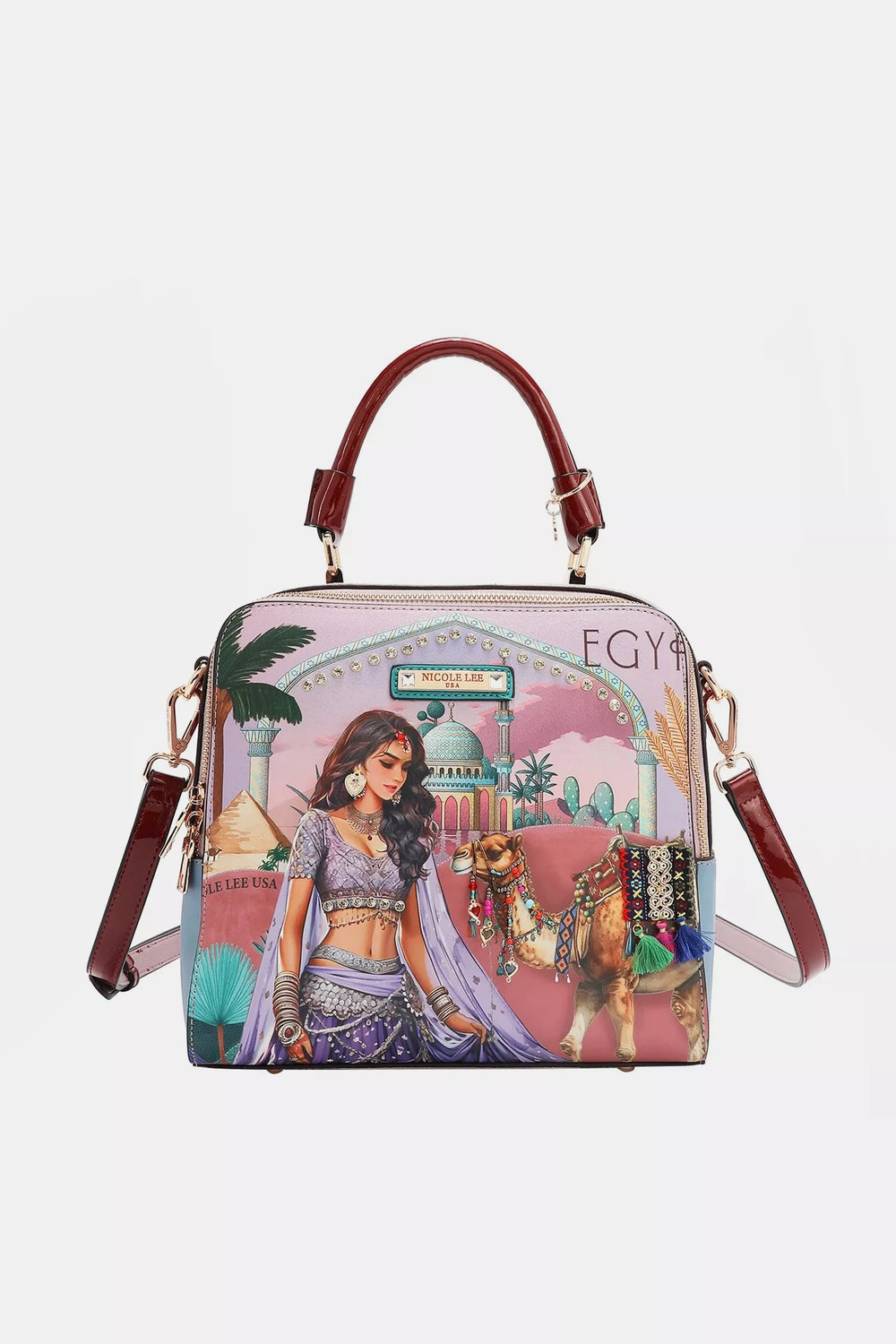 Nicole Lee USA Queen Cleopatra Handbag | Daverri Fashions