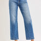 RISEN High Rise Crop Boyfriend Tapered Jeans - DAVERRI FASHIONS