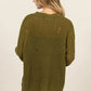 HYFVE Distressed Long Sleeve Knit Top - DAVERRI FASHIONS