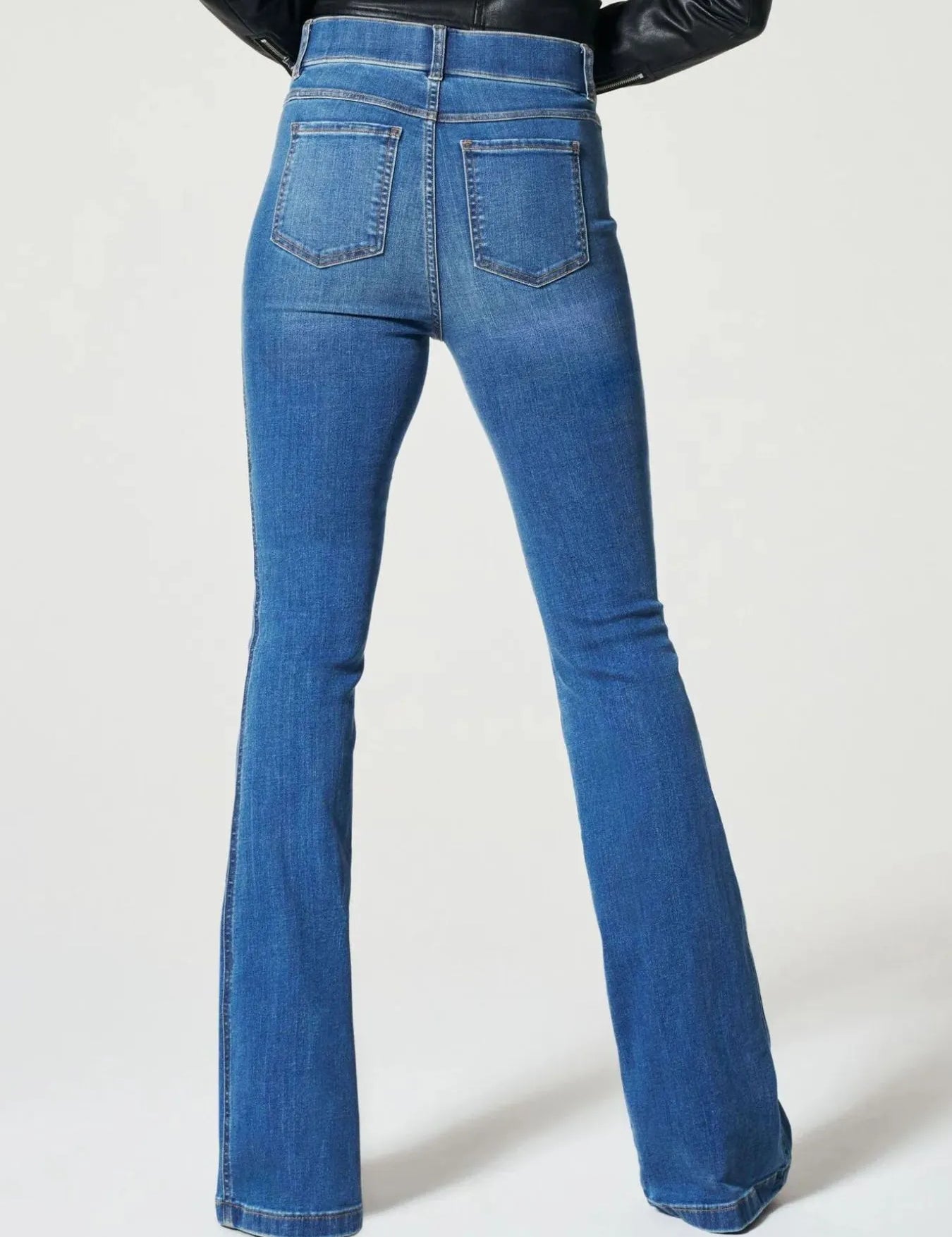 Full Size High-Waisted Flare Jeans Plus Size | Jeans Daverri Fashions