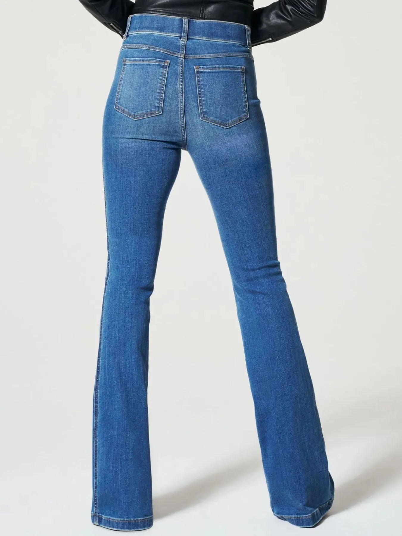 Full Size High-Waisted Flare Jeans Plus Size | Jeans Daverri Fashions