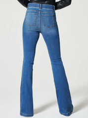 Full Size High-Waisted Flare Jeans Plus Size | Jeans Daverri Fashions