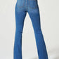 Full Size High-Waisted Flare Jeans Plus Size - DAVERRI FASHIONS