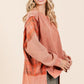 Mittoshop Plaid Panel Mineral Wash French Terry Sweatshirt