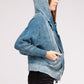 Zenana Acid Washed Hoodie Jacket Coats & Jackets
