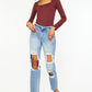 Kancan High Rise Distressed Boyfriend Jeans Jeans