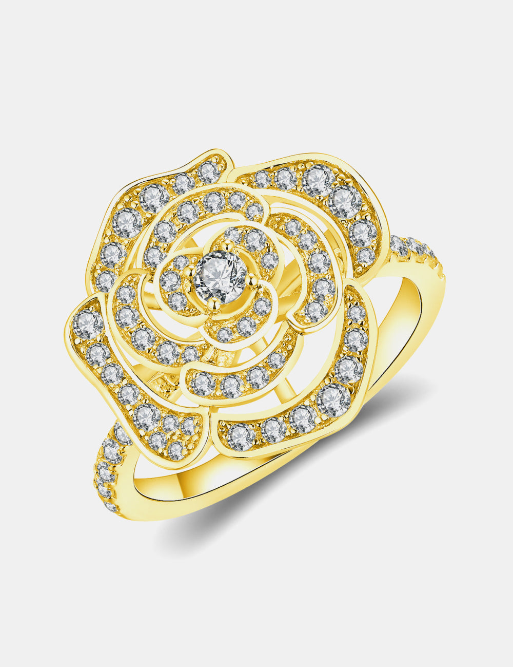 Moissanite Flower Shape Ring | Rings Daverri Fashions