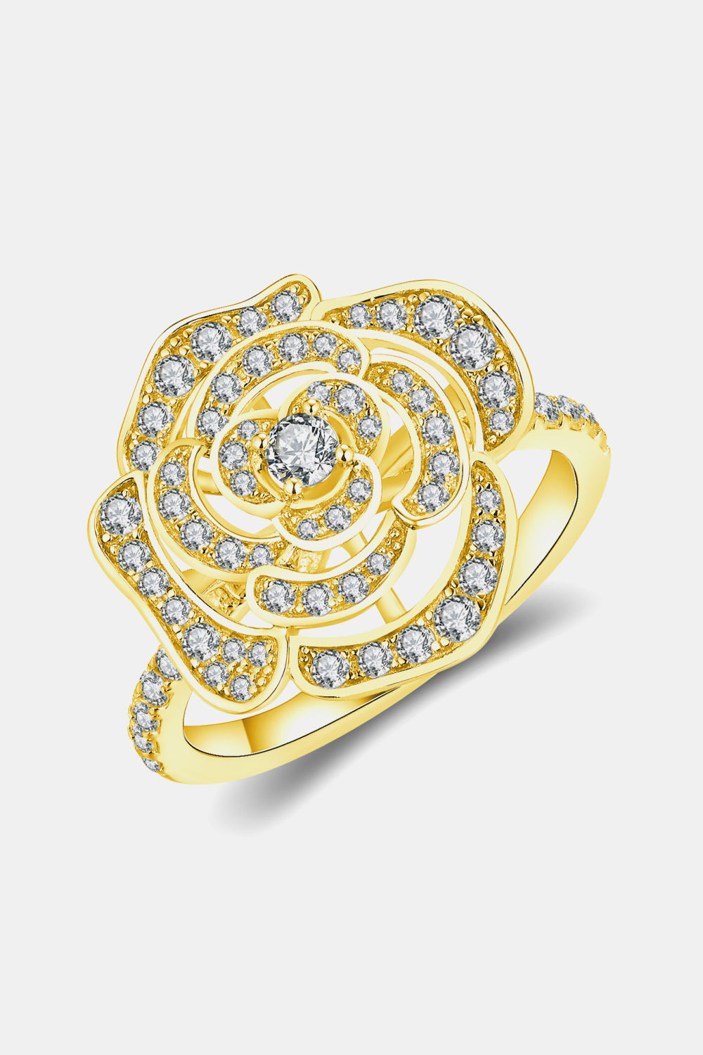 Moissanite Flower Shape Ring | Rings Daverri Fashions