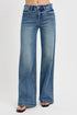 RISEN Full Size Tummy Control High Rise Wide Adjustable Waist Band Jeans Plus Size Medium Jeans