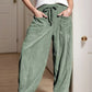 Daverri Fashions Casual Corduroy Wide Leg Pants with Pockets - DAVERRI FASHIONS