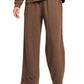 Zenana Slub Long Sleeve Top and Pants Lounge Set - DAVERRI FASHIONS