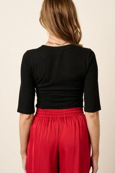 Mittoshop Round Neck Half Sleeve T-Shirt - DAVERRI FASHIONS