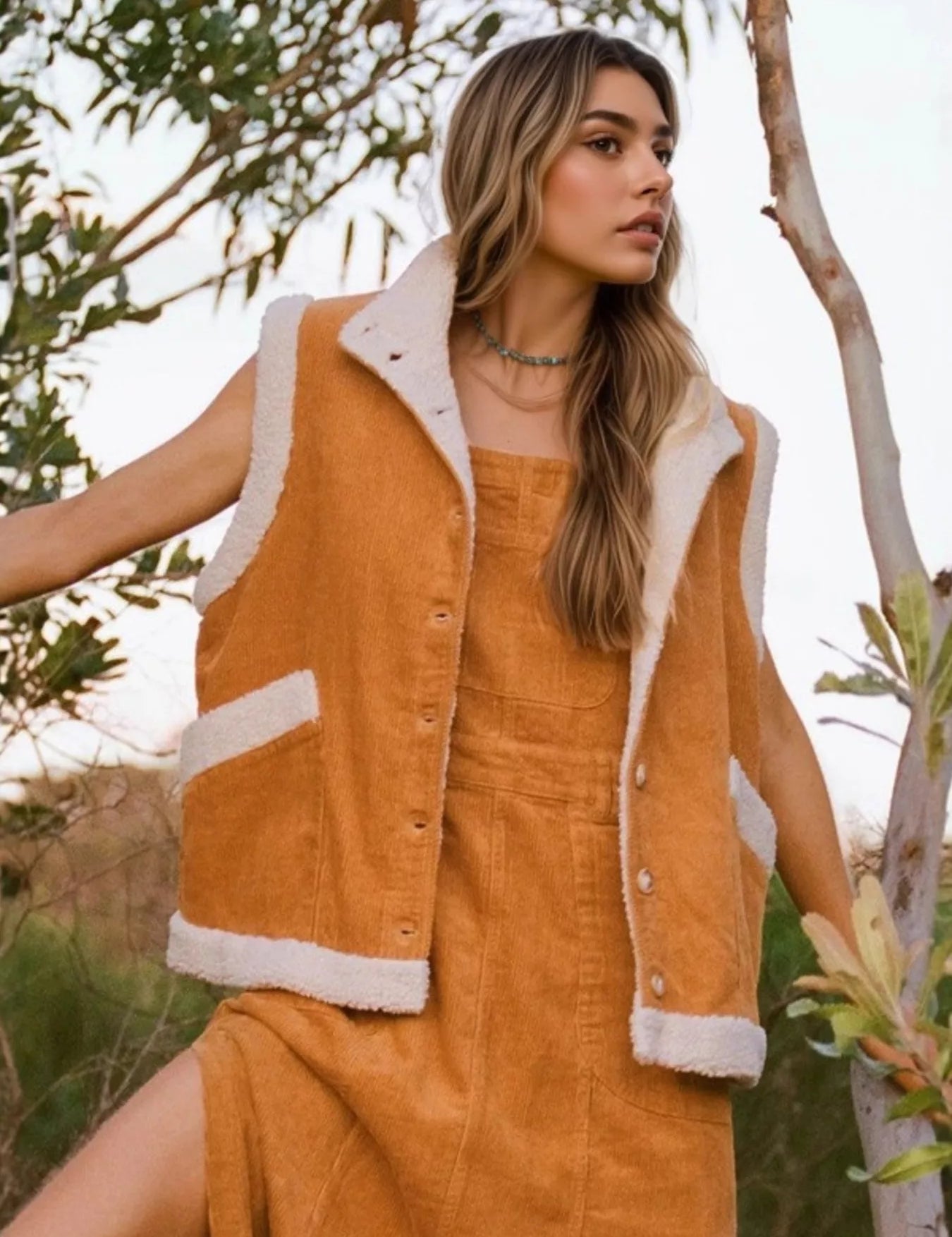 Button Up Sherpa Vest Coat | Vest Jackets Daverri Fashions