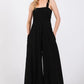 SAGE+FIG Smocked Flowy Wide Leg Jumpsuit