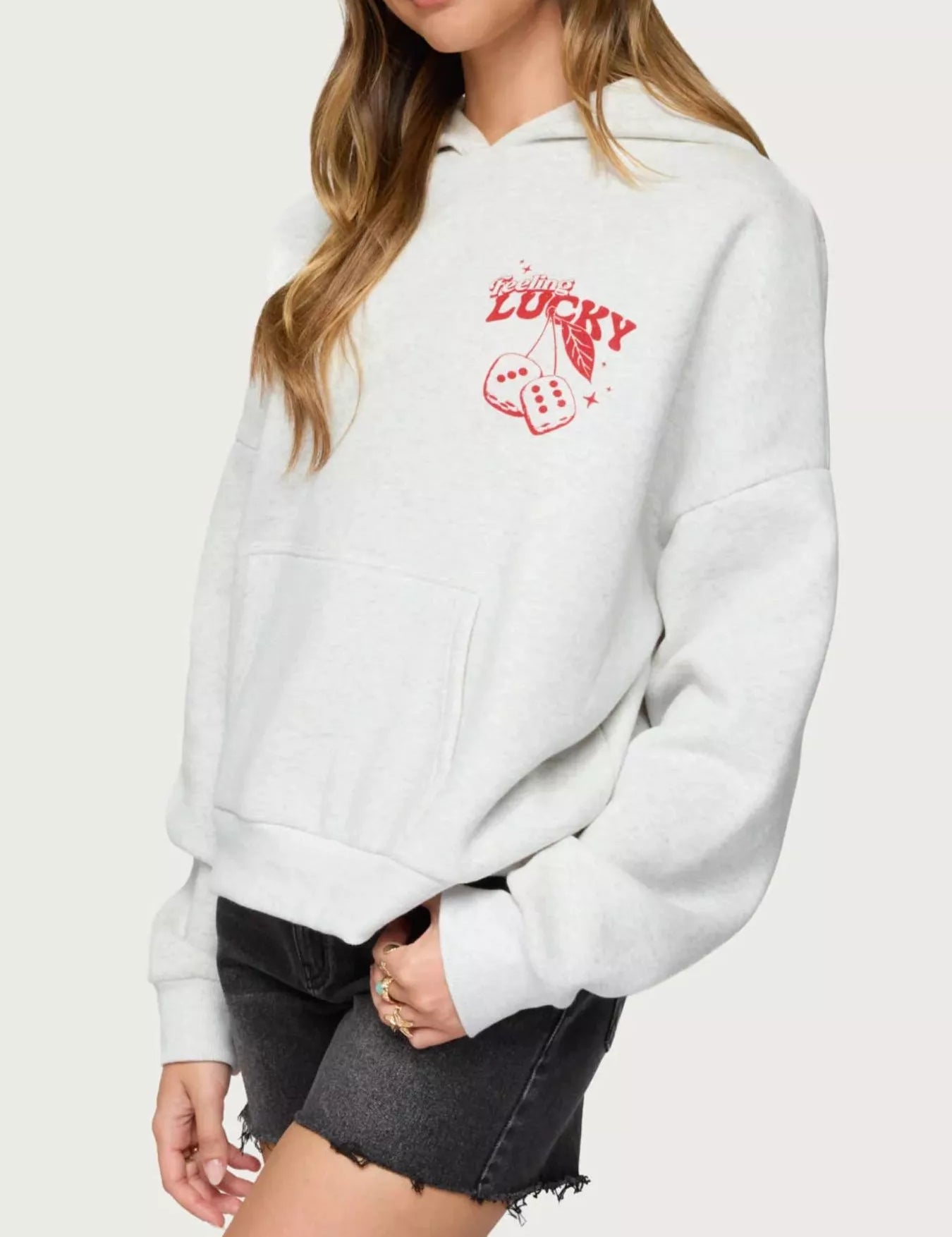 Drop Shoulder Graphic Hoodie with Kangaroo Pocket | Hoodies Daverri Fashions